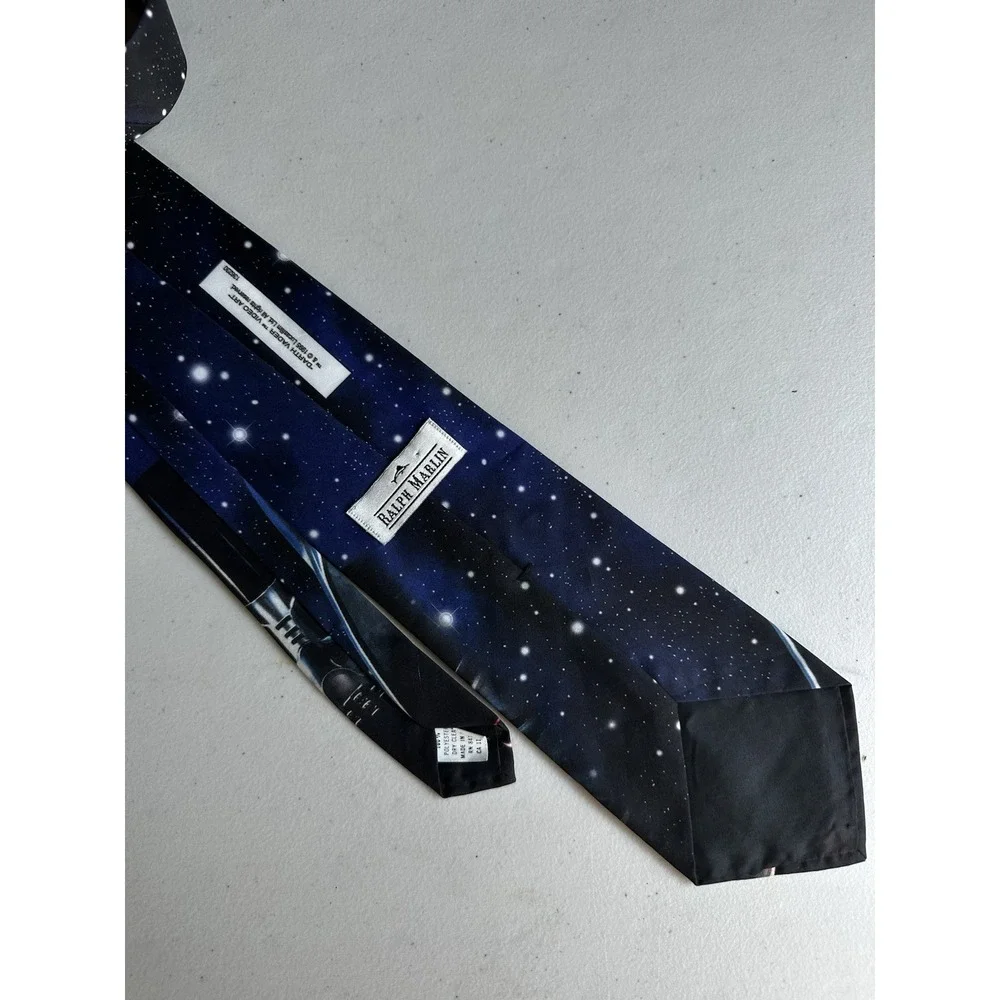 Vintage 1995 Ralph Marlin Star Wars Darth Vader Video Art Necktie Tie
